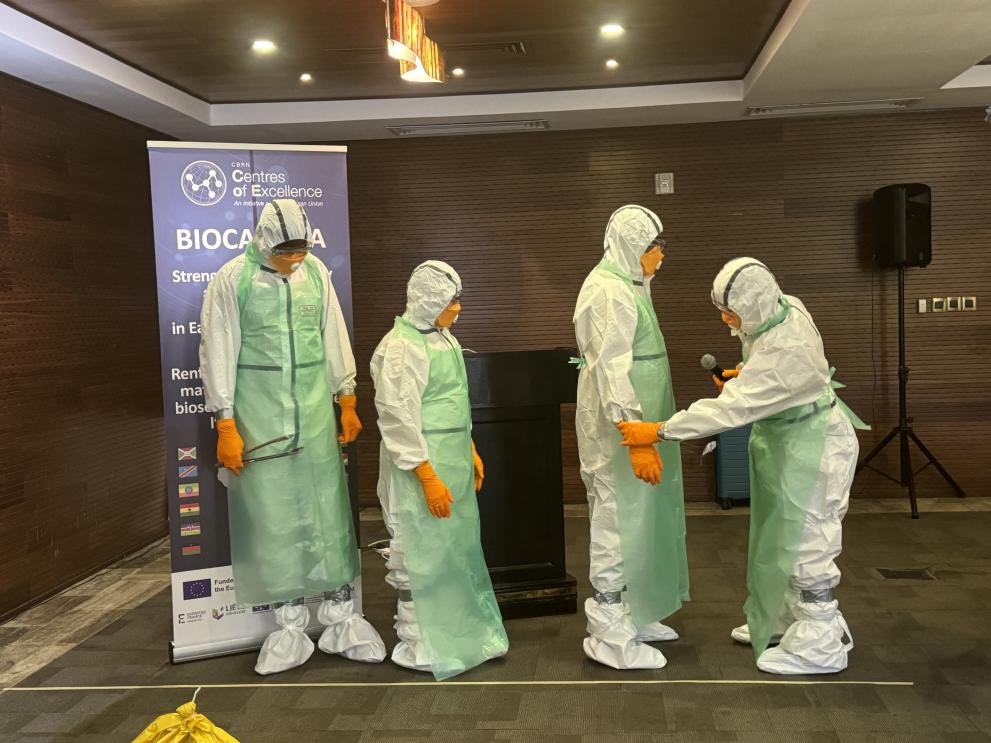Train the Trainer for Seychelles and Kenya: ‘Biological waste management and dealing with infectious waste incidents’ 32