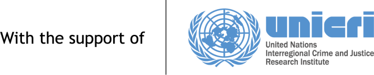 UNICRI with the support of logo