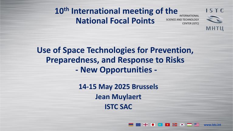 Use of Space Technologies for Prevention, Preparedness, and Response to Risks - New Opportunities