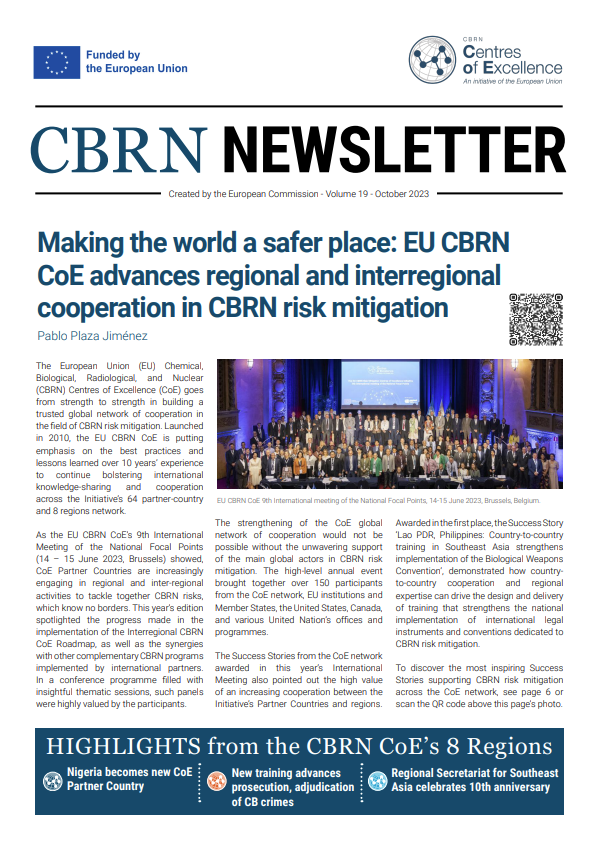 EU CBRN CoE Newsletter 19