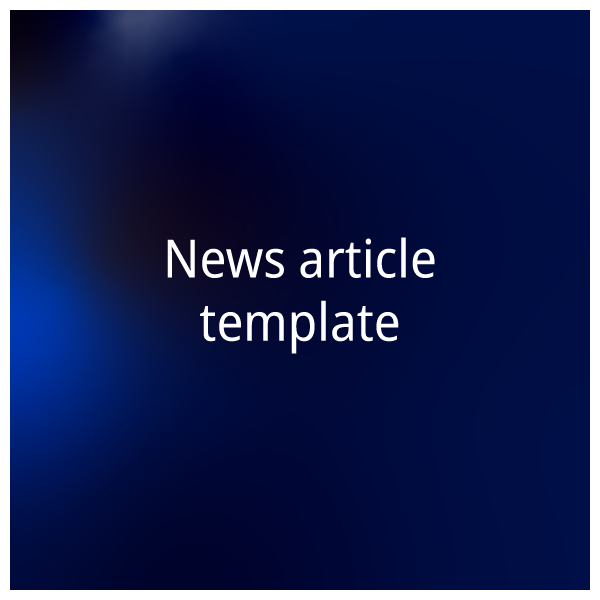 EU Global Threats programme - News article template